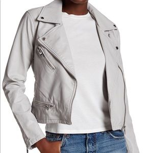 BLANKNYC grey faux leather jacket